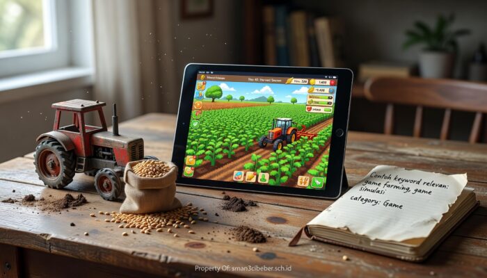 > Contoh keyword relevan: game farming, game simulasi